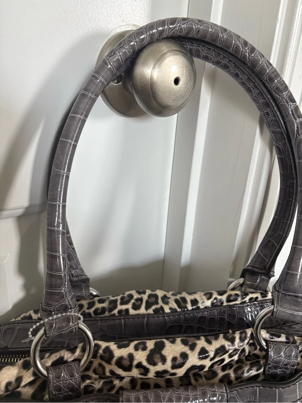 Guess Cheetah Leopard Print Shoulder Bag Satchel Y2K Purse